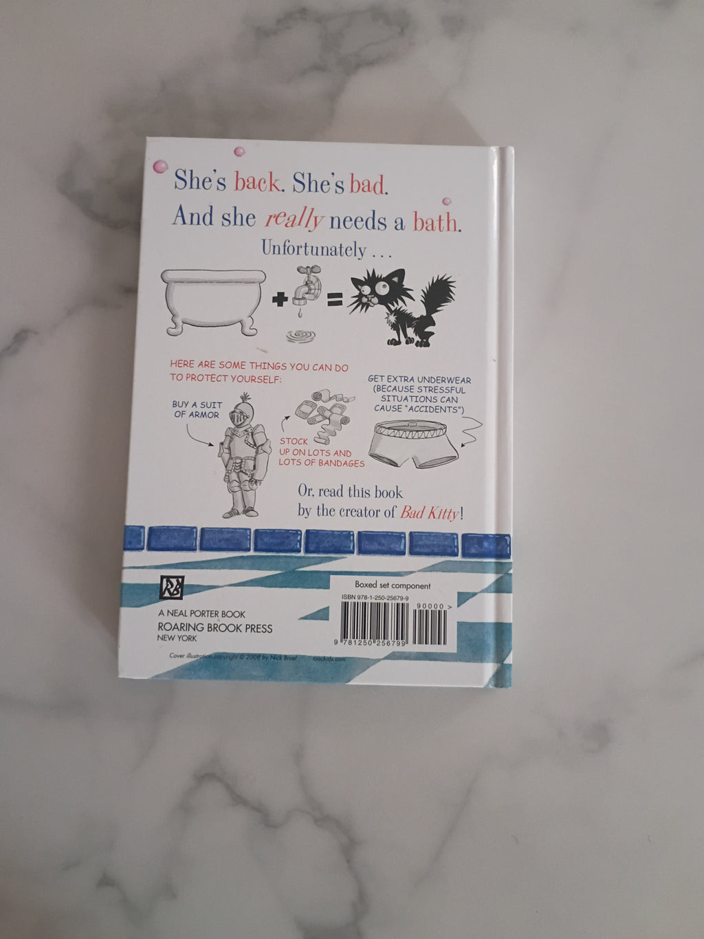 Bad Kitty Gets a Bath by Nick Bruel – Hardcover