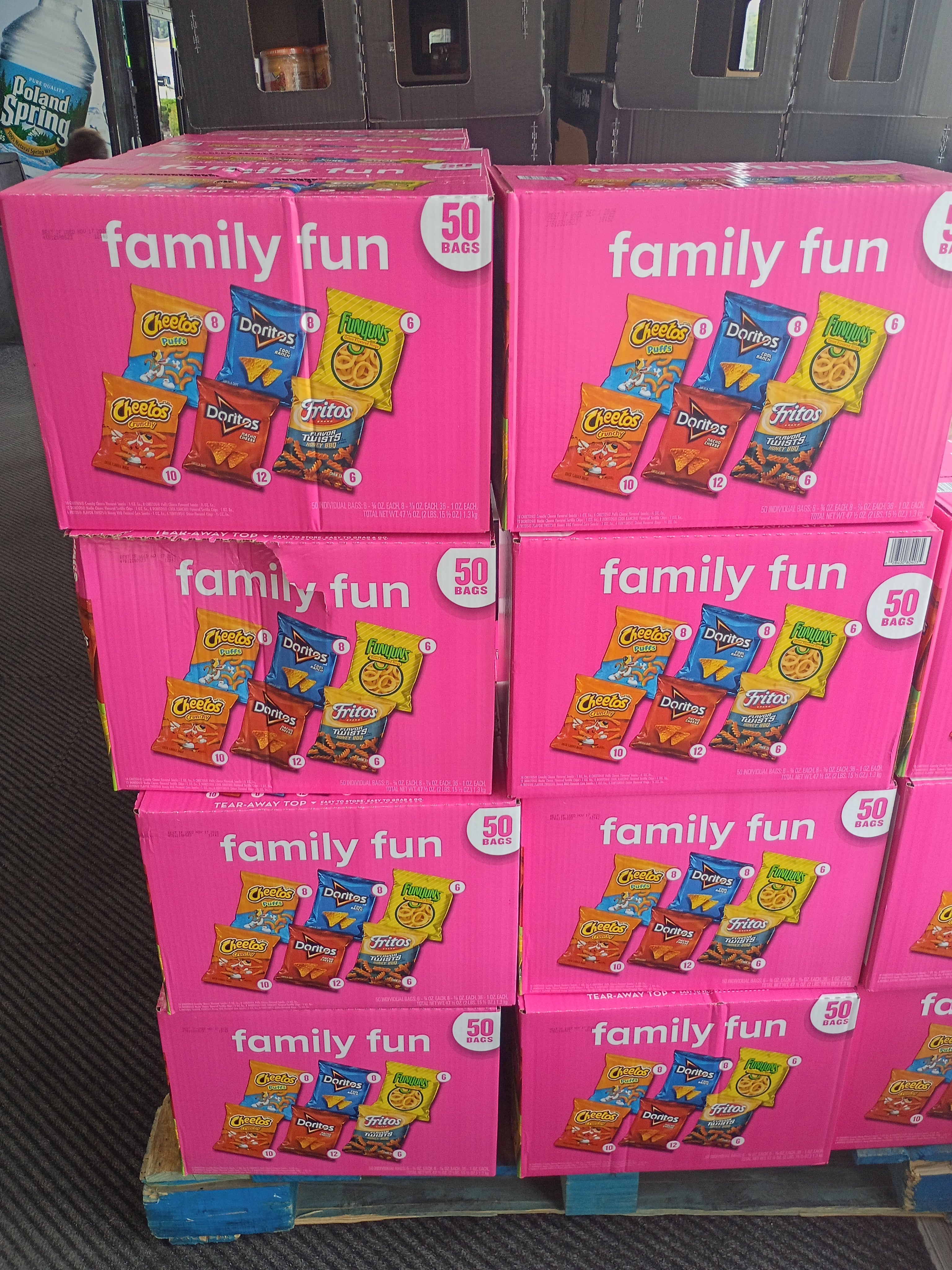 Family Fun 50-Count Variety Snack Pack – Doritos, Cheetos, Fritos & Funyuns