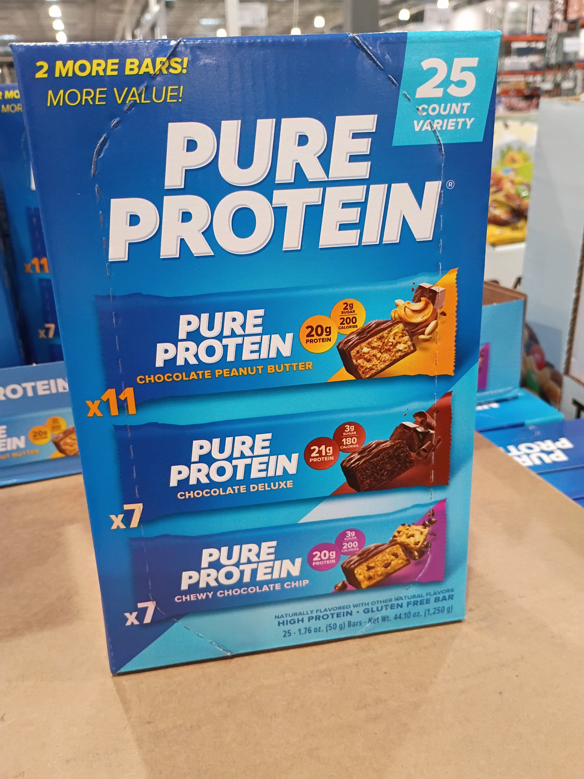 Pure Protein Variety Pack Protein Bars – 18 Count, 20–21g Protein