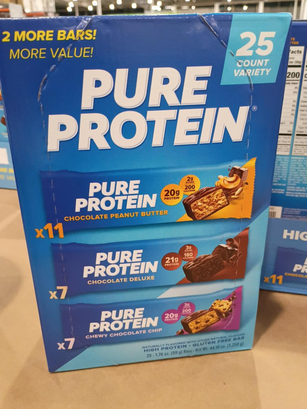 Pure Protein Variety Pack Protein Bars – 18 Count, 20–21g Protein