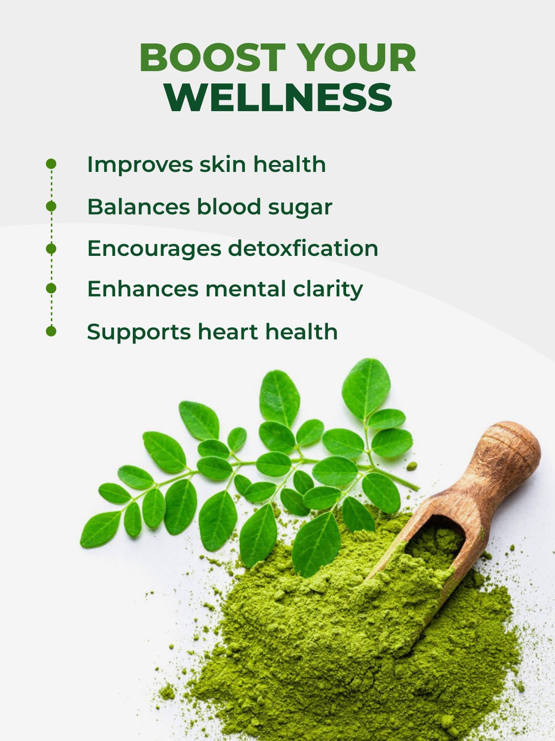 USDA Organic Moringa Leaf Powder (8 oz)