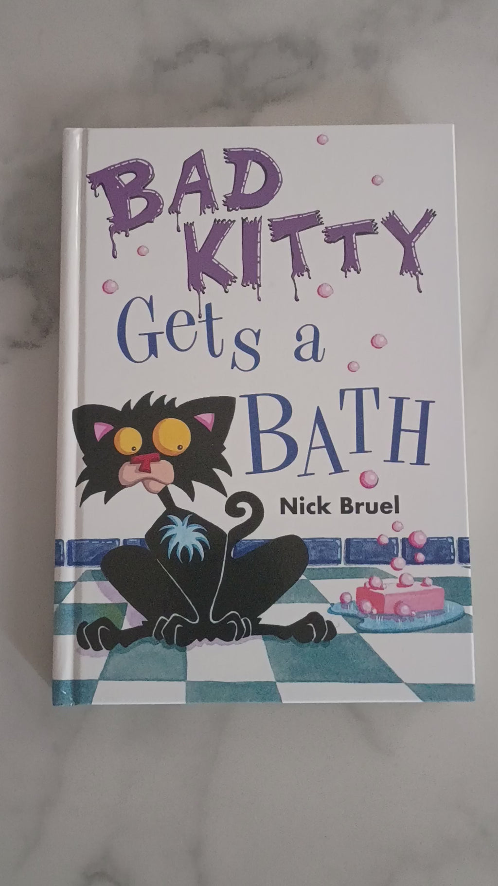 Bad Kitty Gets a Bath by Nick Bruel – Hardcover